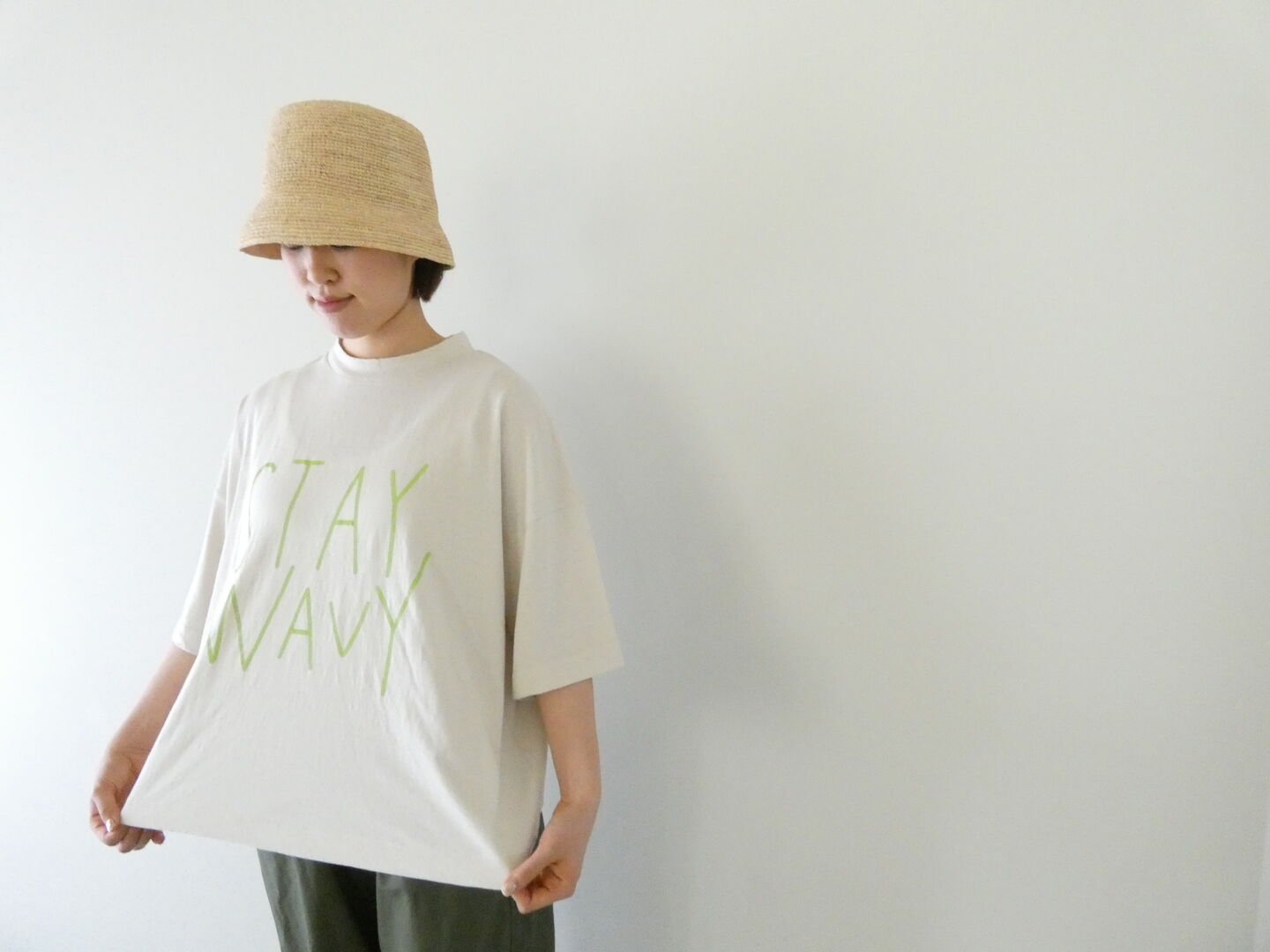 tumugu(ツムグ) STAY WAVY プリントTシャツの商品画像7
