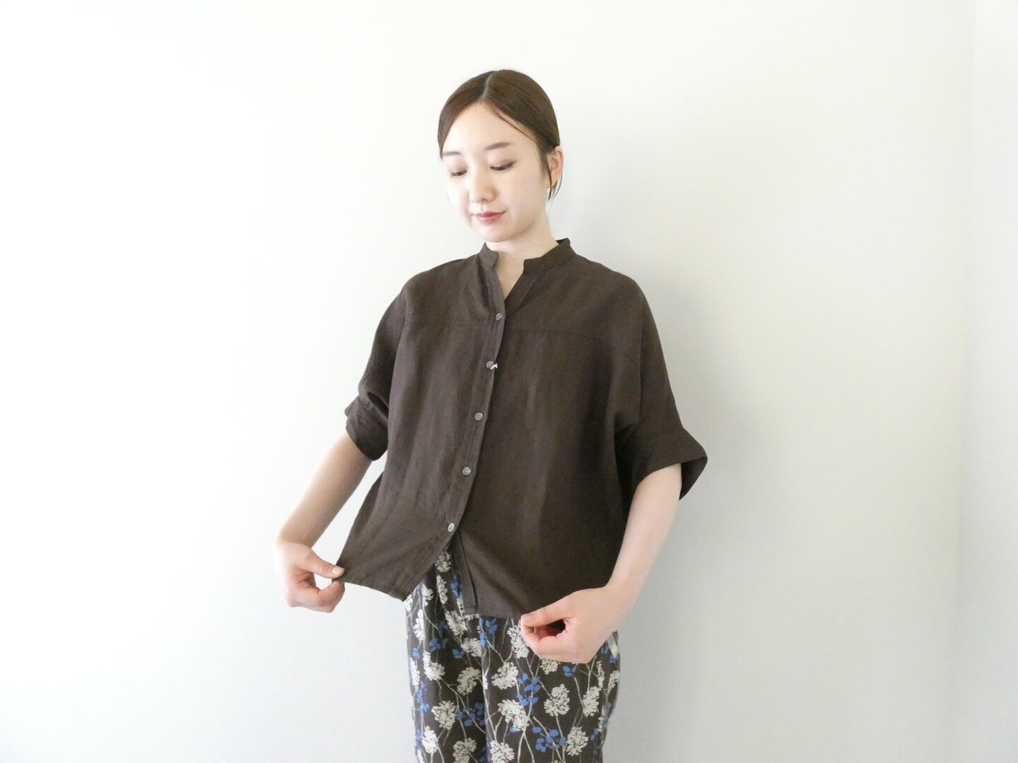 NOMBRE IMPAIR(ノンブルアンペール) インドリネンスタンドバンザイシャツの商品画像2