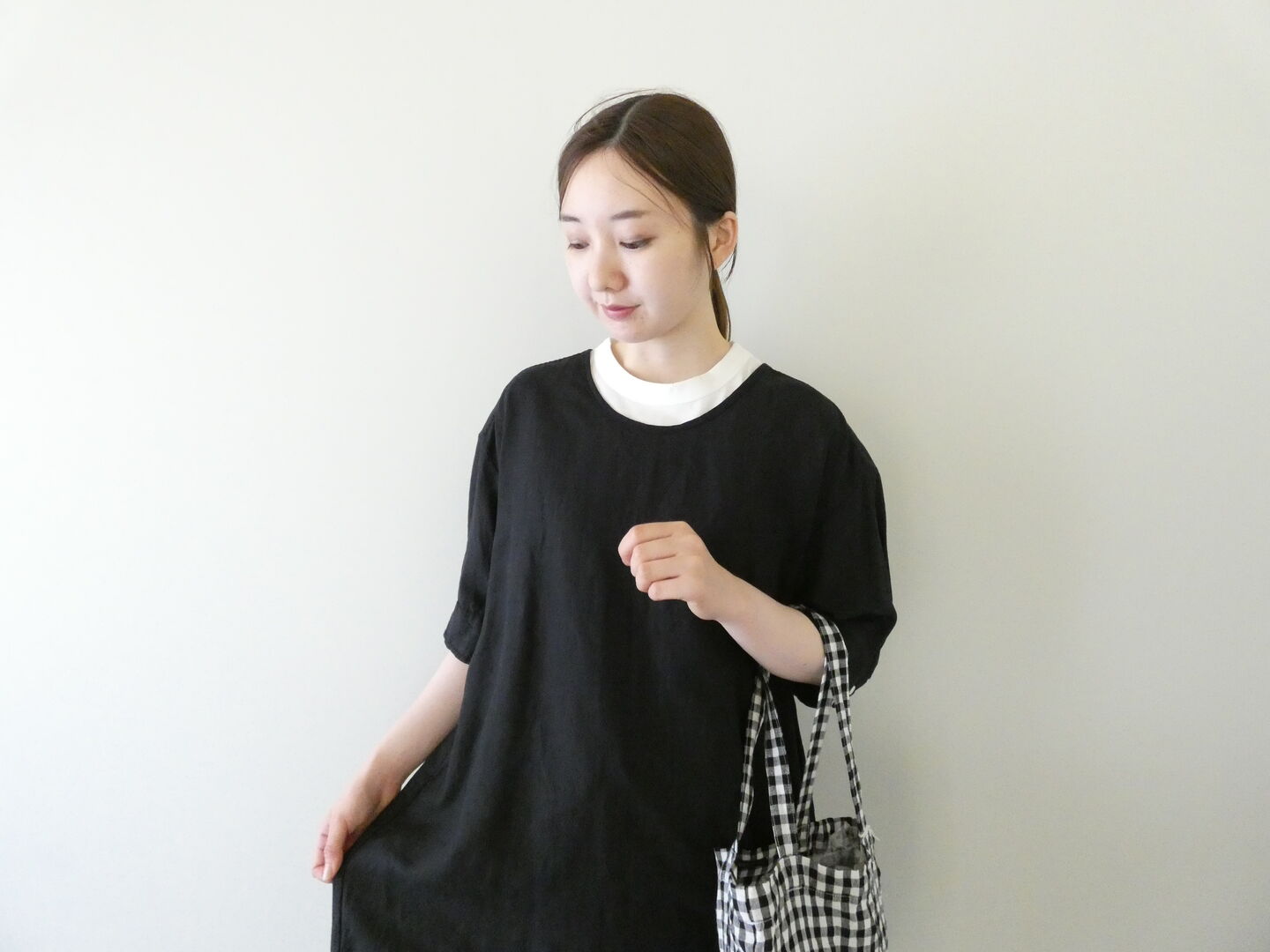 homspun(ホームスパン) リネンバイオ半袖ワンピースの商品画像2