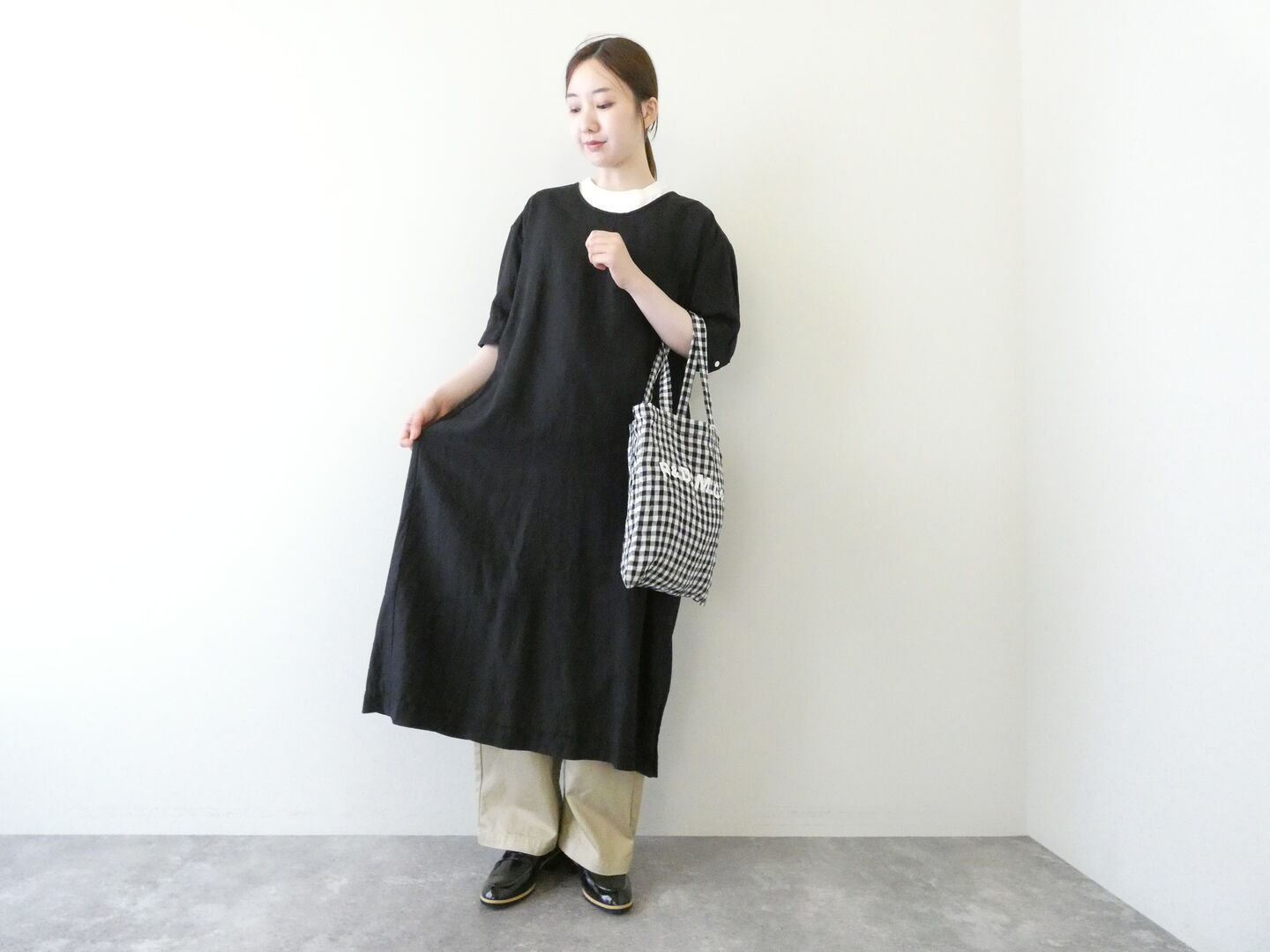 homspun(ホームスパン) リネンバイオ半袖ワンピースの商品画像4