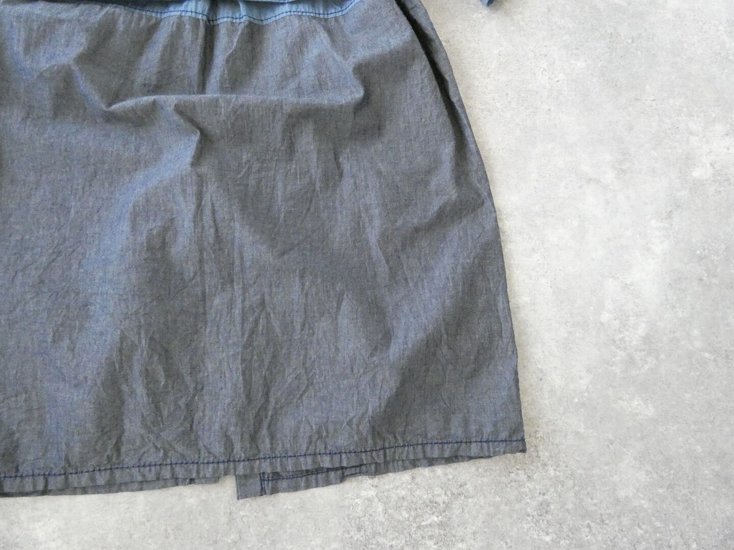 homspun(ホームスパン) ライトオンスシャンブレー比翼配色7分袖ワンピースの商品画像39