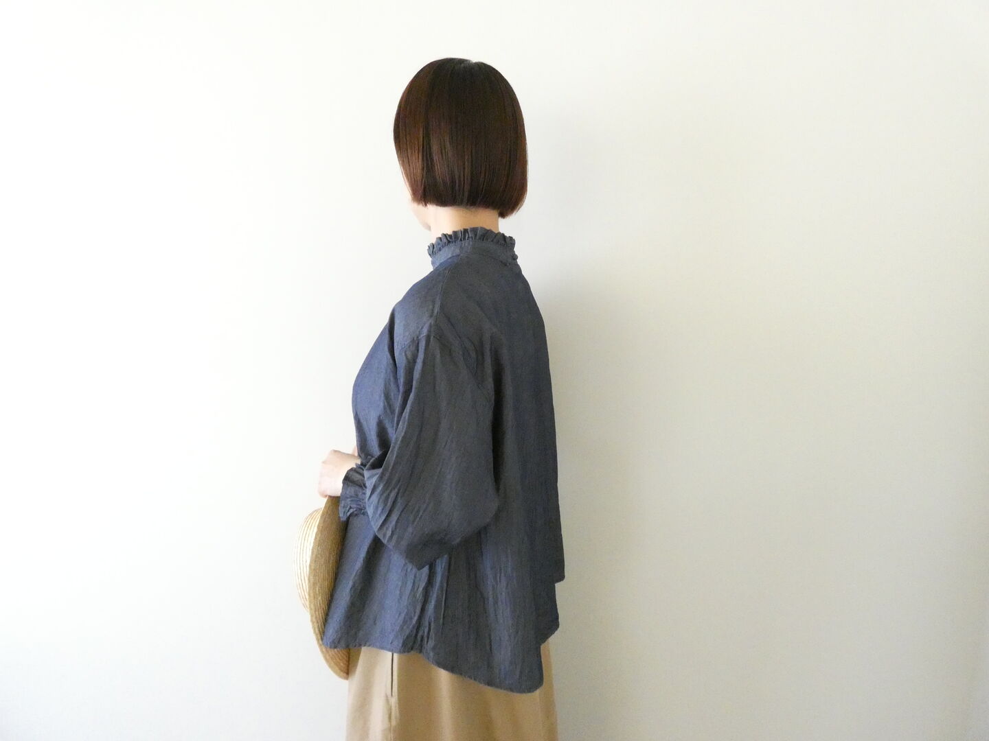 ichi(イチ) デニム2WAYブラウスの商品画像4