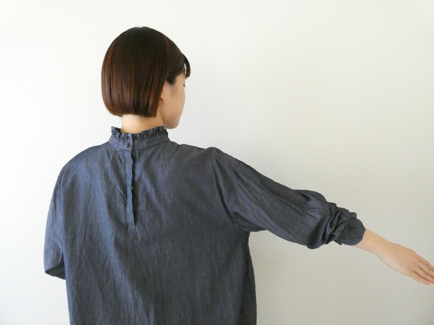 ichi(イチ) デニム2WAYブラウスの商品画像6