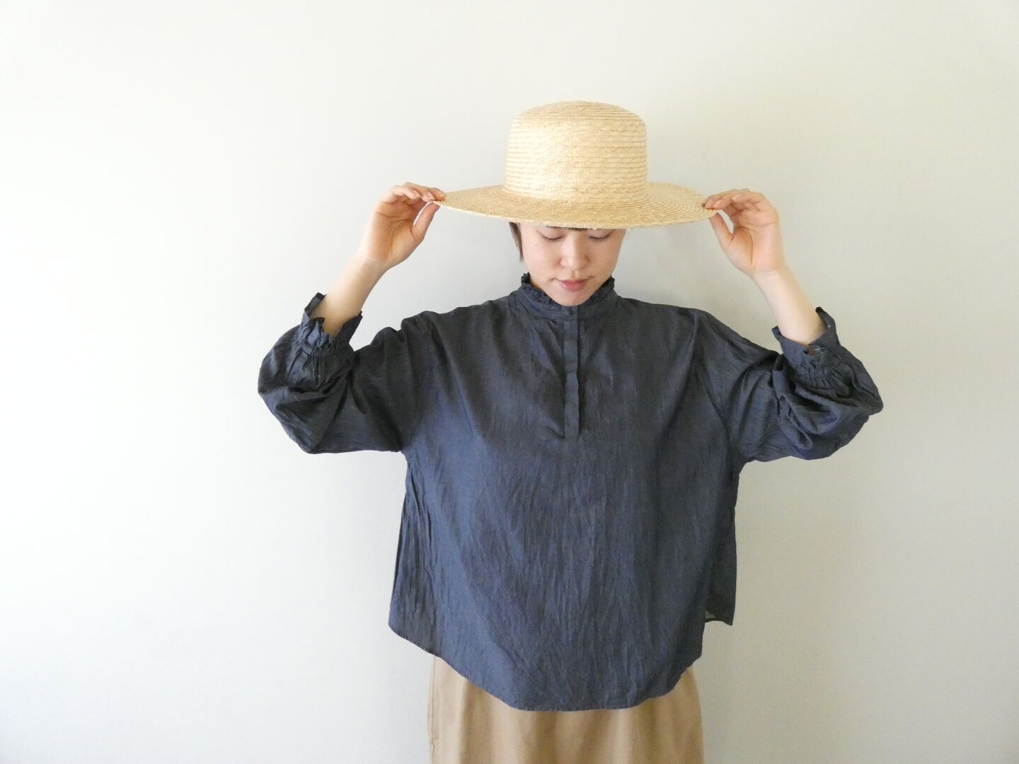 ichi(イチ) デニム2WAYブラウスの商品画像7