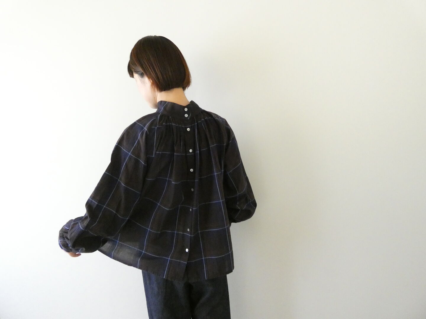 ichi(イチ) マドラスチェック2wayシャツの商品画像7