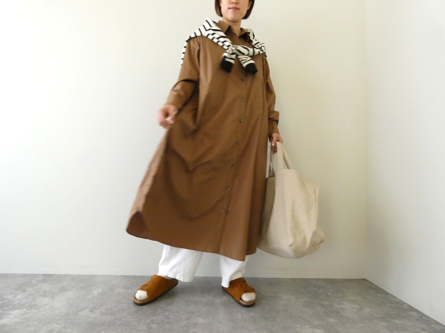 ichi(イチ) タイプライターシャツワンピースの商品画像7