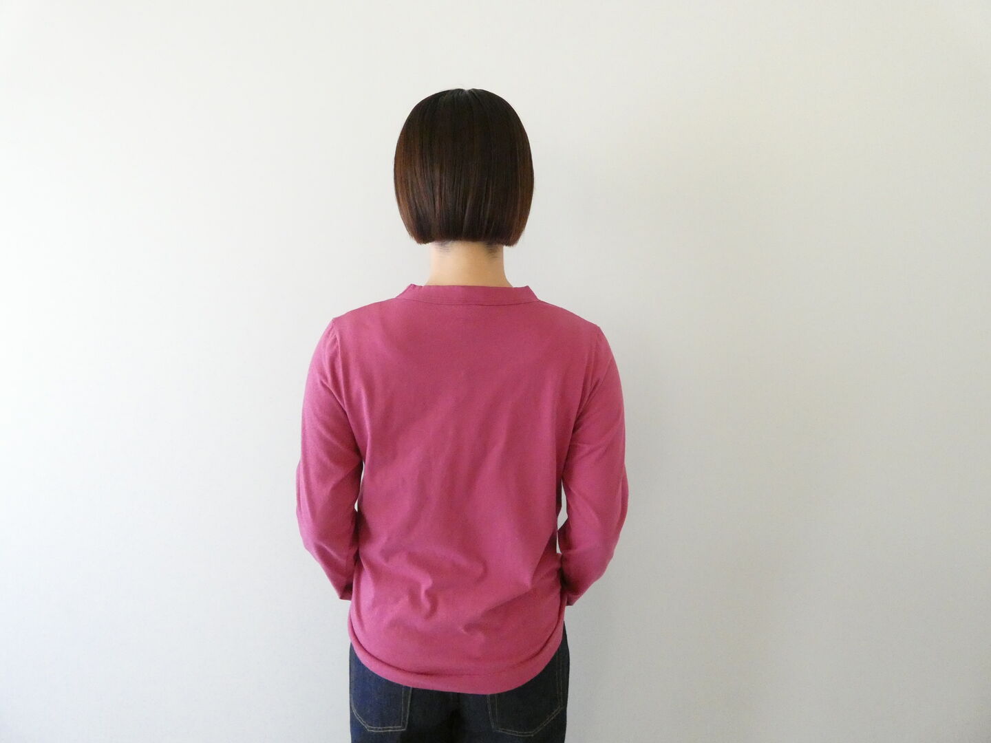 homspun(ホームスパン) 30/1天竺長袖Tシャツ　(2)ワインの商品画像2