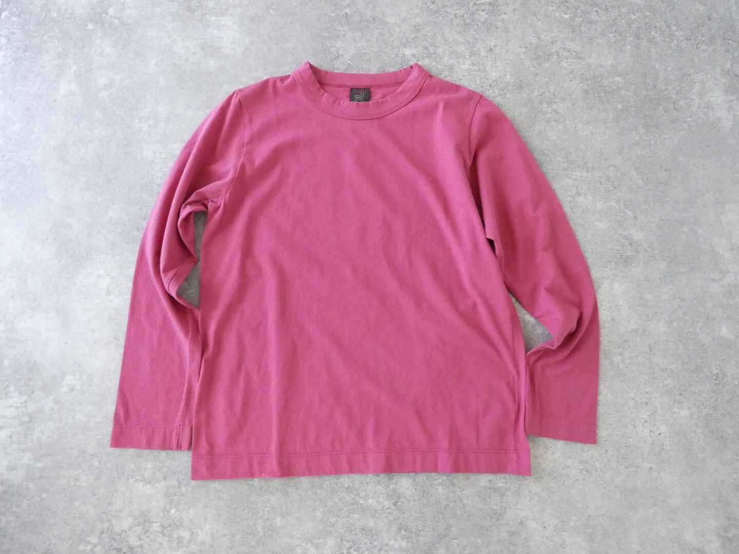 homspun(ホームスパン) 30/1天竺長袖Tシャツ　(2)ワインの商品画像3