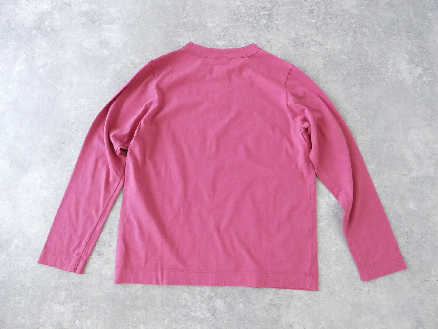 homspun(ホームスパン) 30/1天竺長袖Tシャツ　(2)ワインの商品画像8