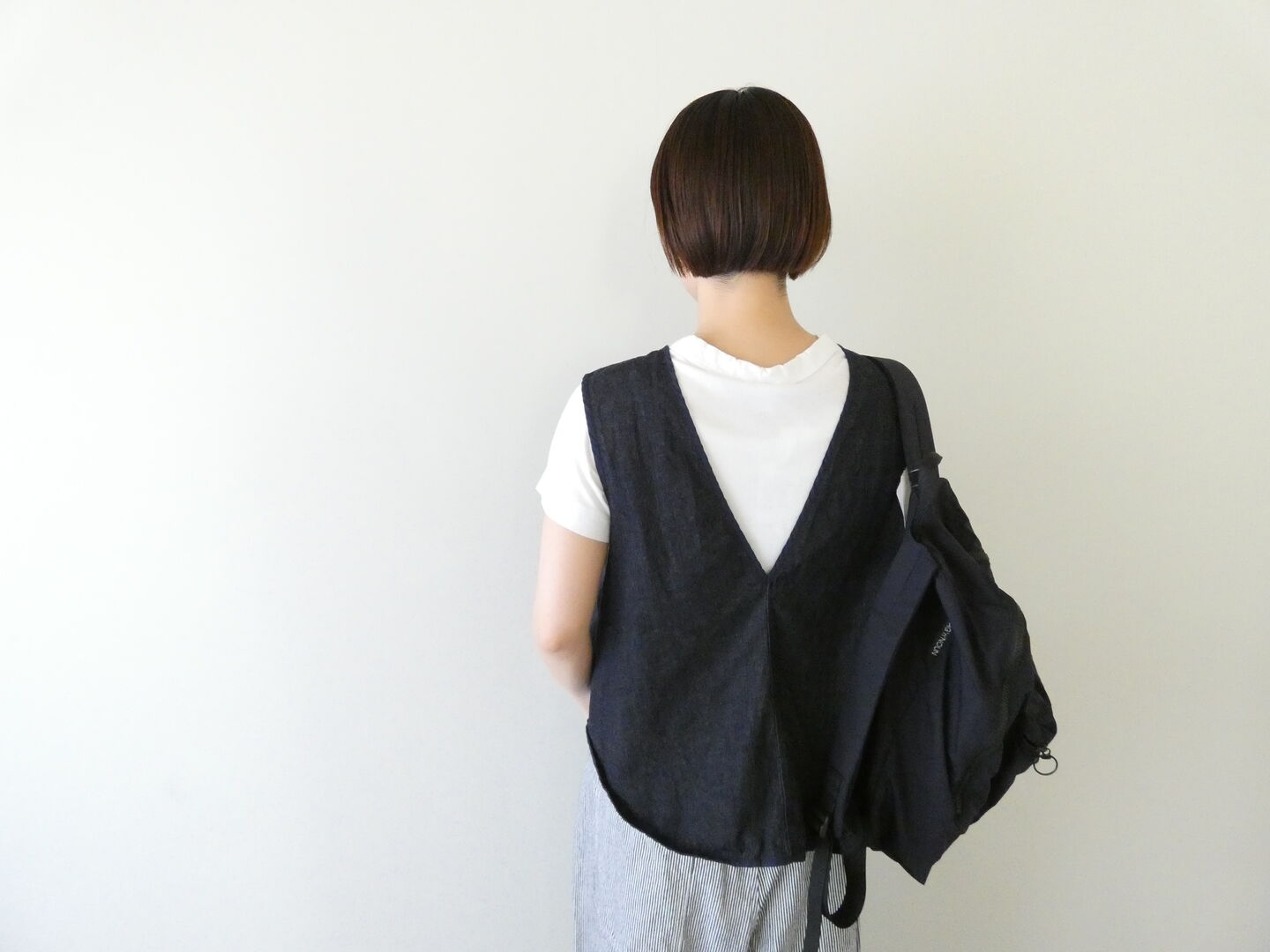 NARU 8オンスムラデニム2WAYラウンドベストの商品画像2