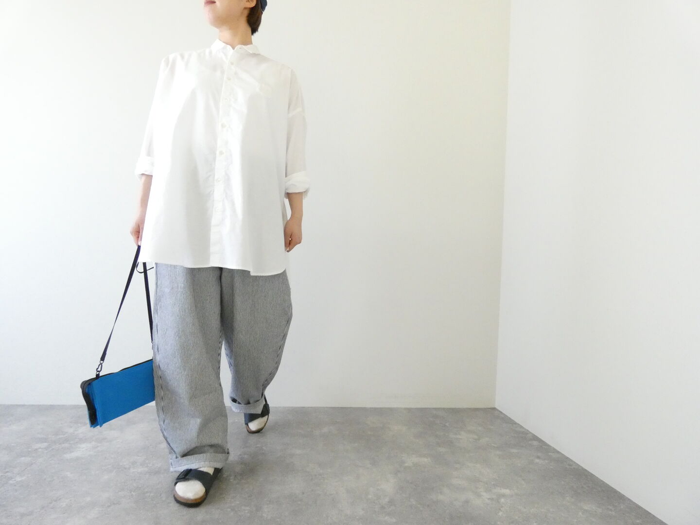 NATURAL LAUNDRY(ナチュラルランドリー) オックスビッグミドルシャツの商品画像1