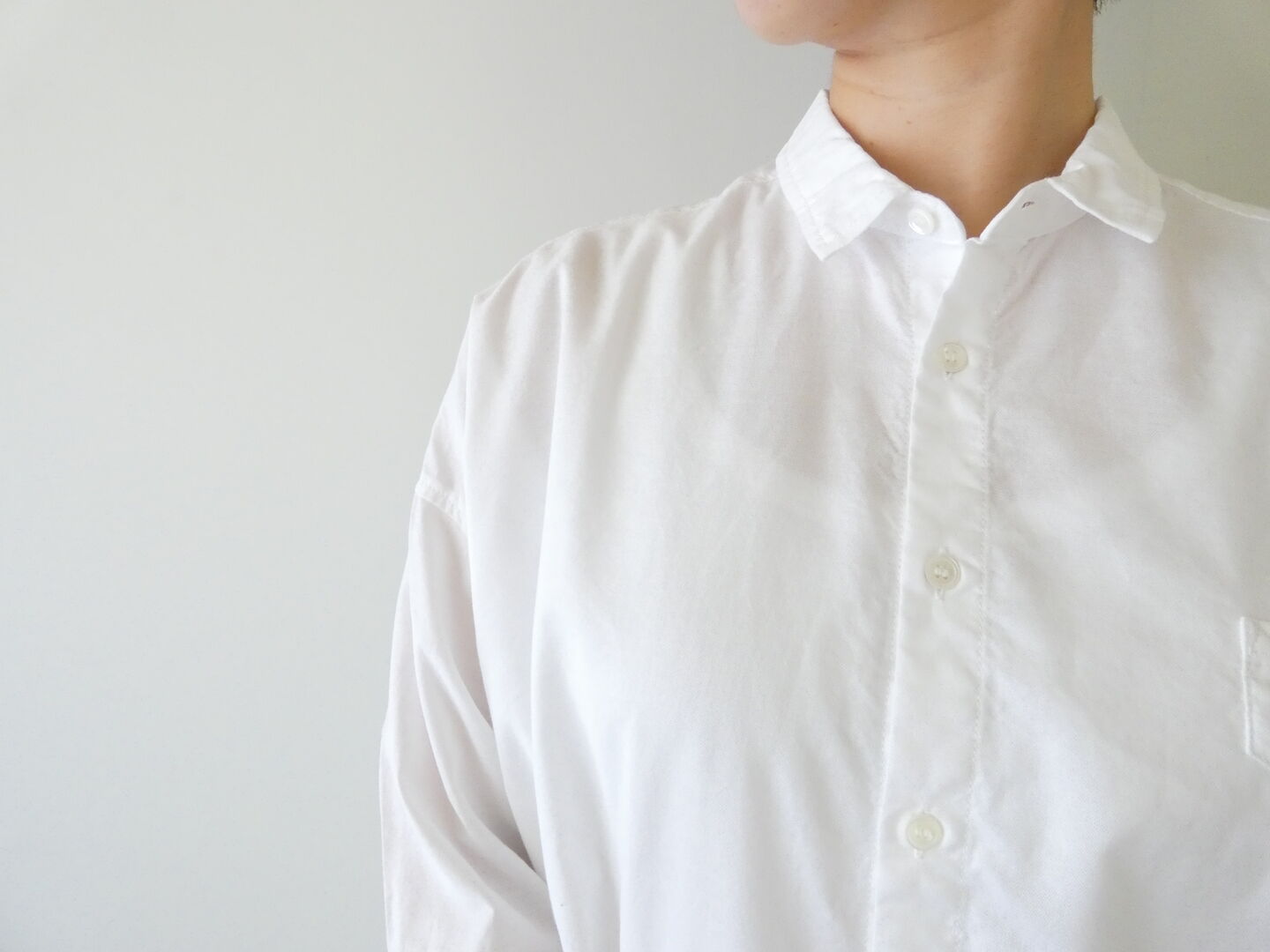 NATURAL LAUNDRY(ナチュラルランドリー) オックスビッグミドルシャツの商品画像5
