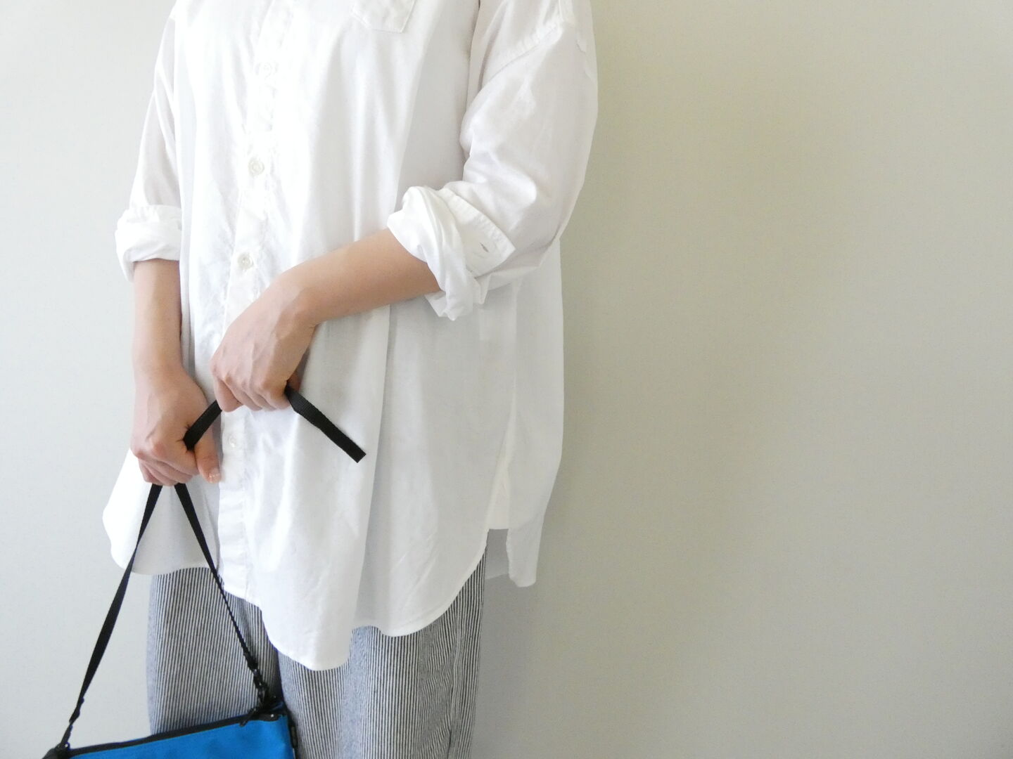 NATURAL LAUNDRY(ナチュラルランドリー) オックスビッグミドルシャツの商品画像6