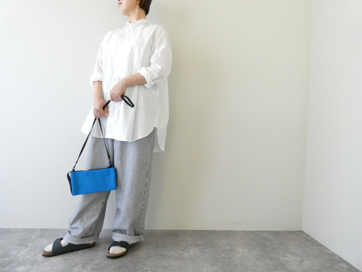 NATURAL LAUNDRY(ナチュラルランドリー) オックスビッグミドルシャツの商品画像8