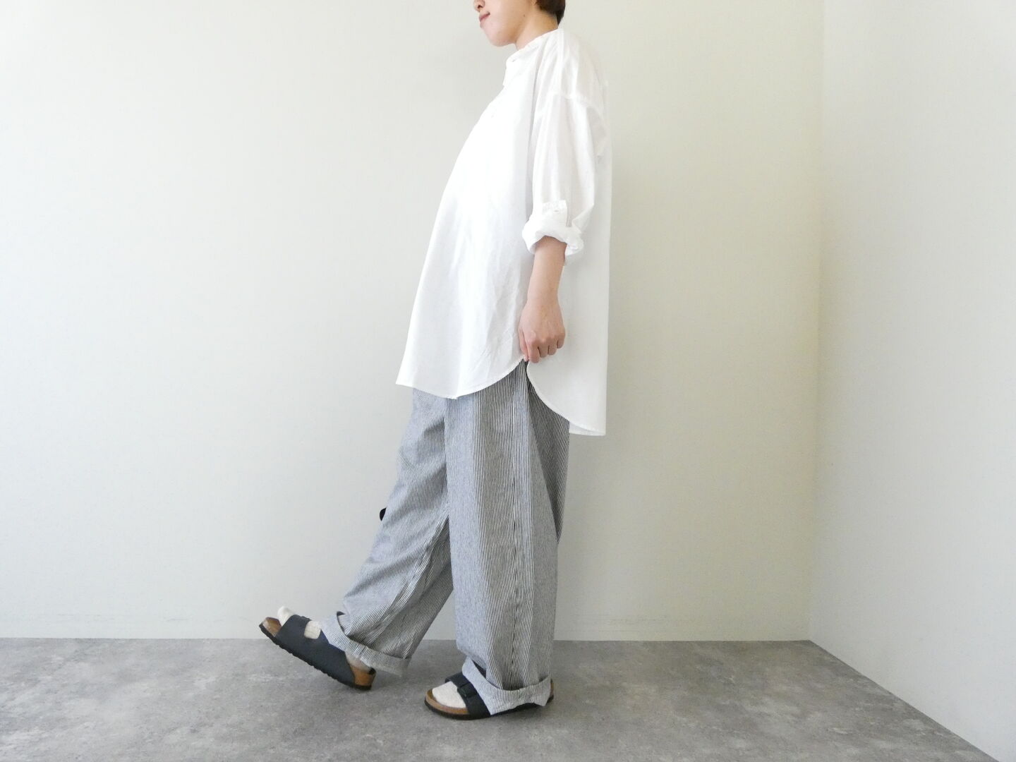 NATURAL LAUNDRY(ナチュラルランドリー) オックスビッグミドルシャツの商品画像9