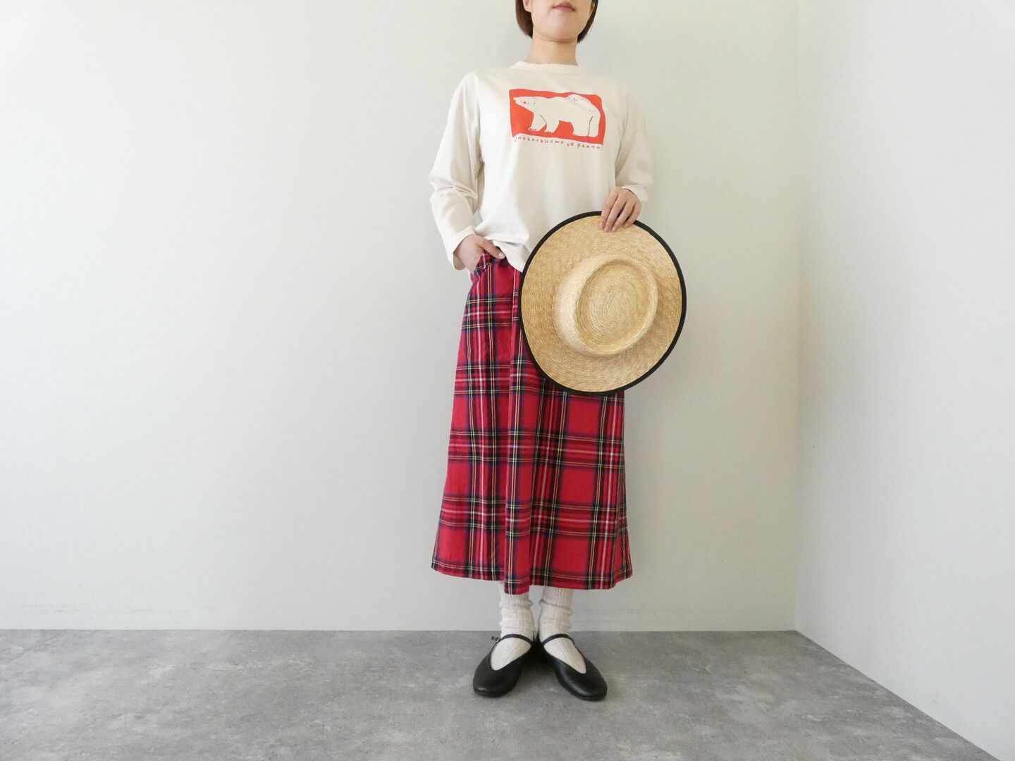 grin(グリン) オーガニックエーゲ海シロクマ親子プリントTの商品画像10