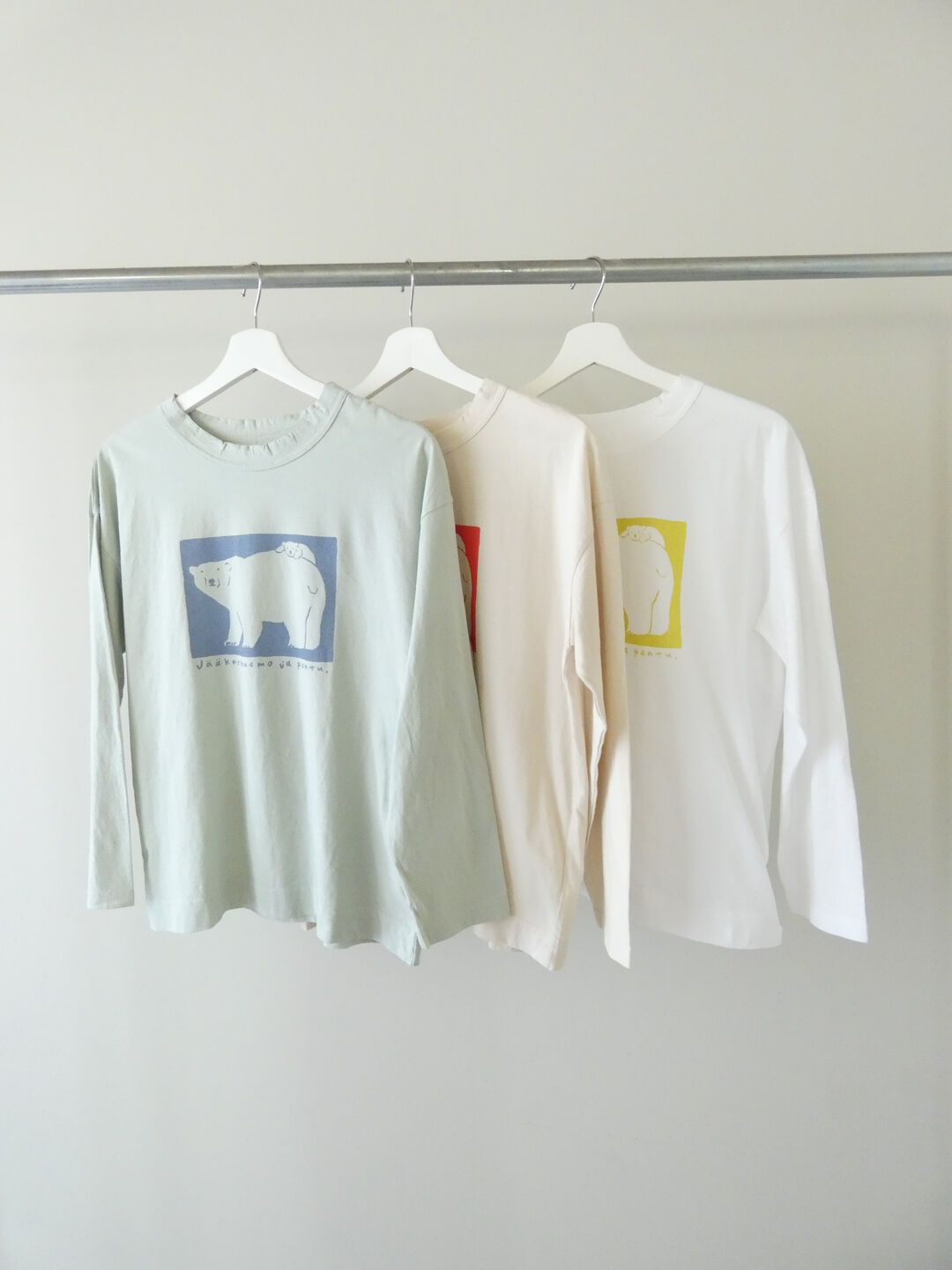 grin(グリン) オーガニックエーゲ海シロクマ親子プリントTの商品画像11