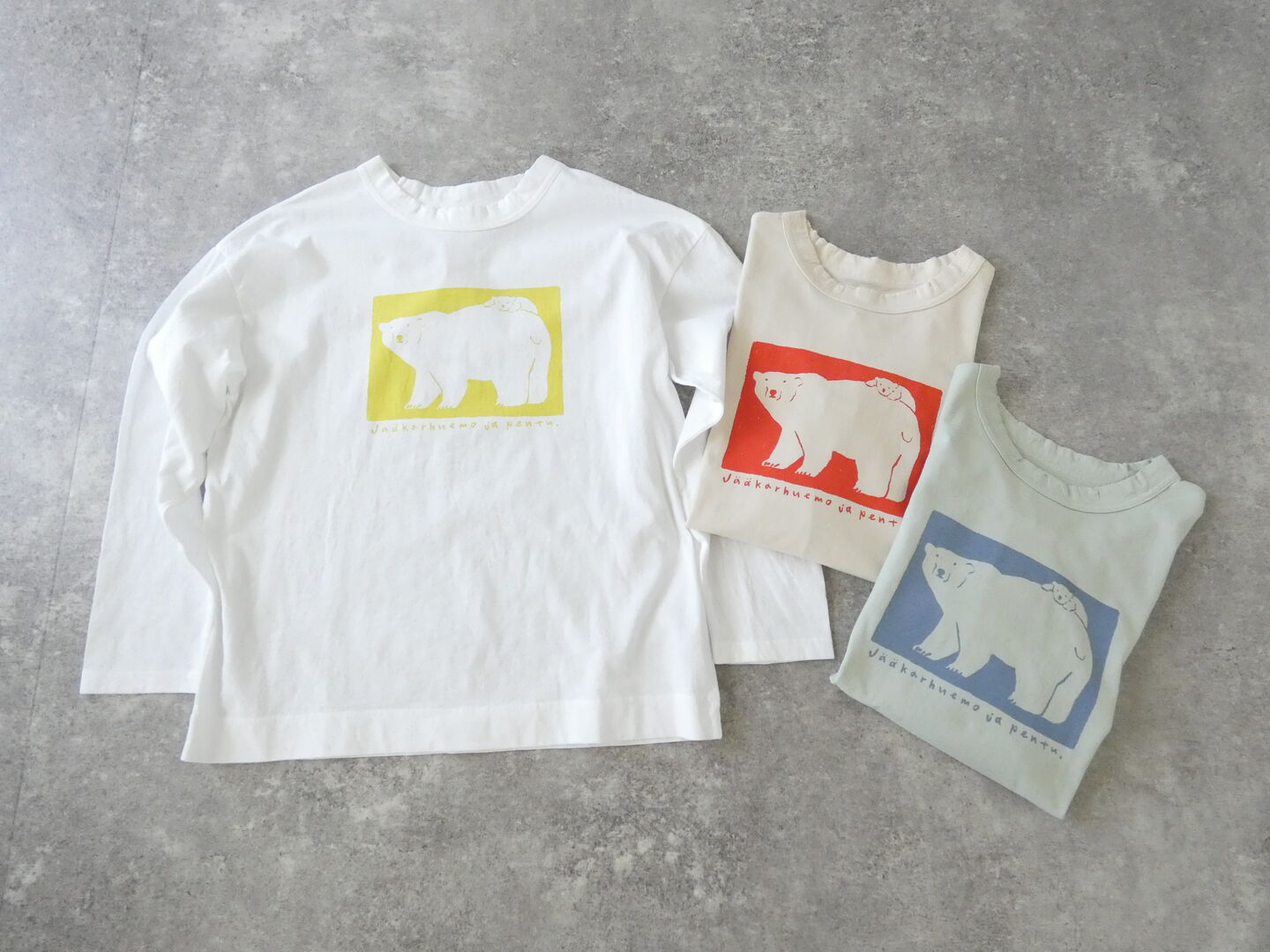 grin(グリン) オーガニックエーゲ海シロクマ親子プリントTの商品画像3