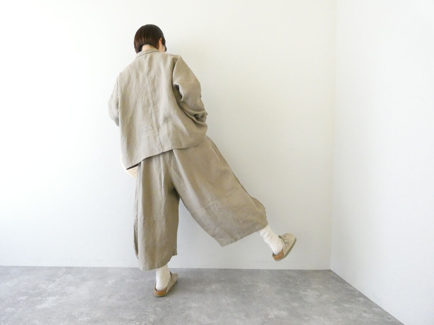 grin(グリン) リネンつぶつぶ釦シャツの商品画像12