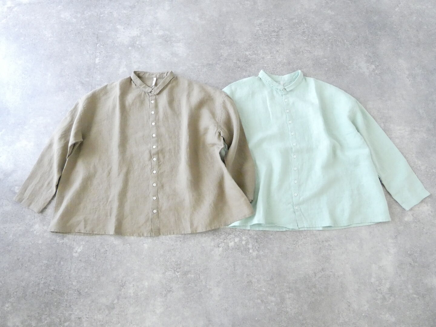 grin(グリン) リネンつぶつぶ釦シャツの商品画像3