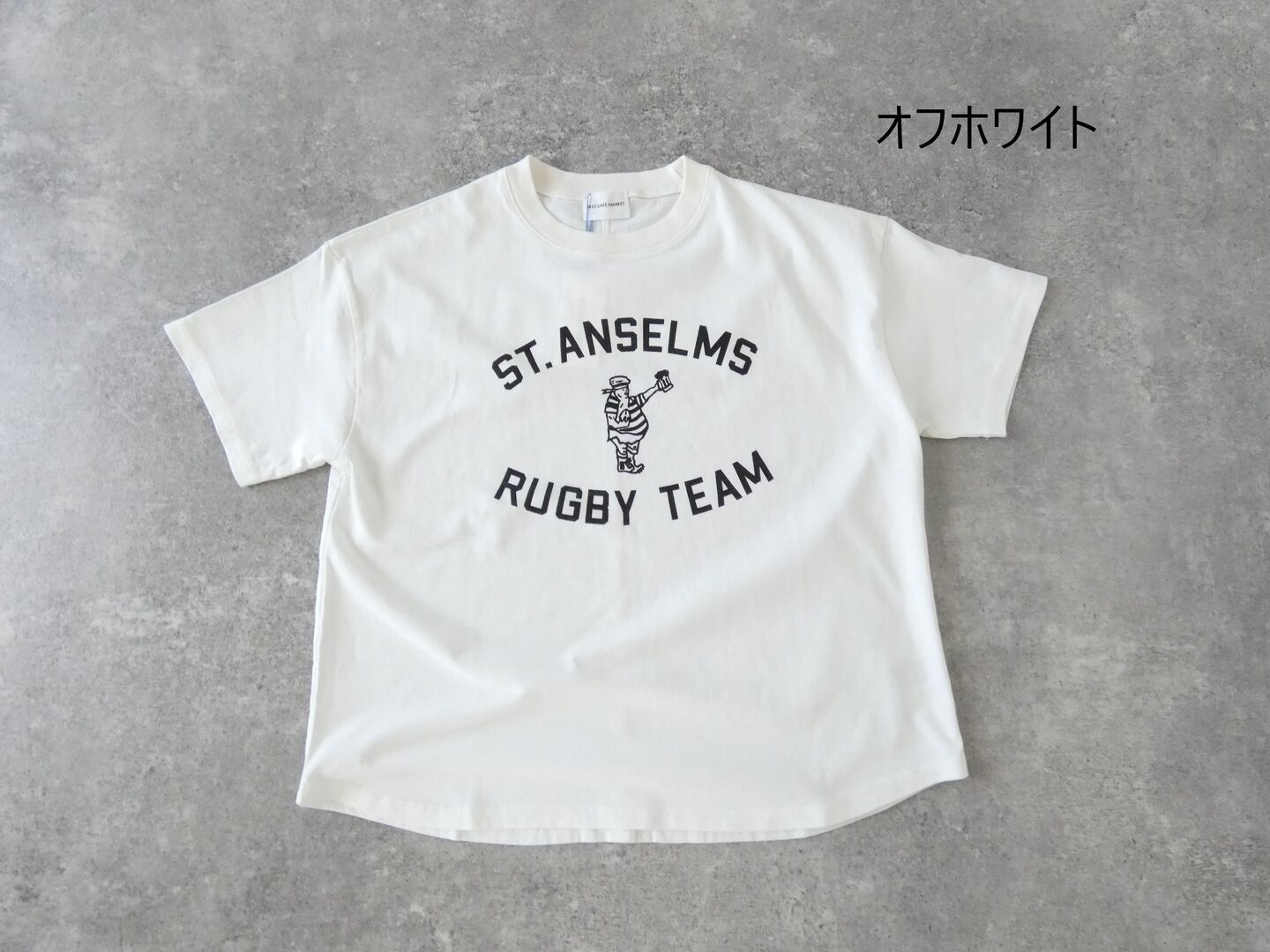 BLUE LAKE MARKET(ブルーレイクマーケット) アメリカンドライ天竺ヘムラウンドプリントT ST.ANSELMSの商品画像28
