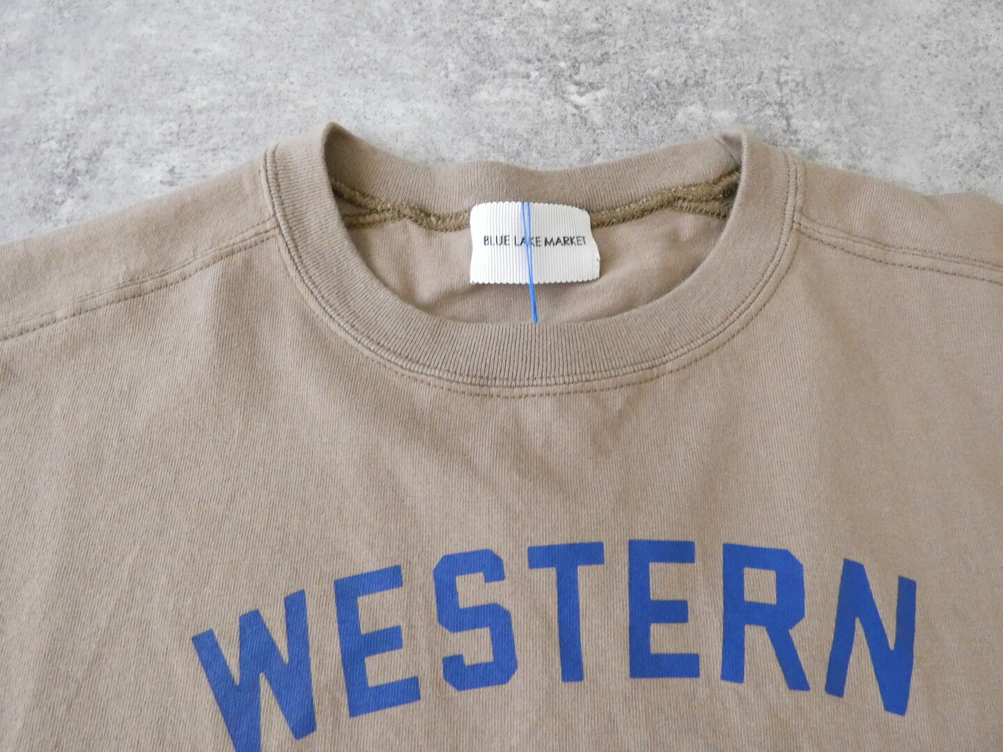 BLUE LAKE MARKET(ブルーレイクマーケット) 天竺ヨーク切替プリントプルオーバー WESTERN MICHIGANの商品画像31