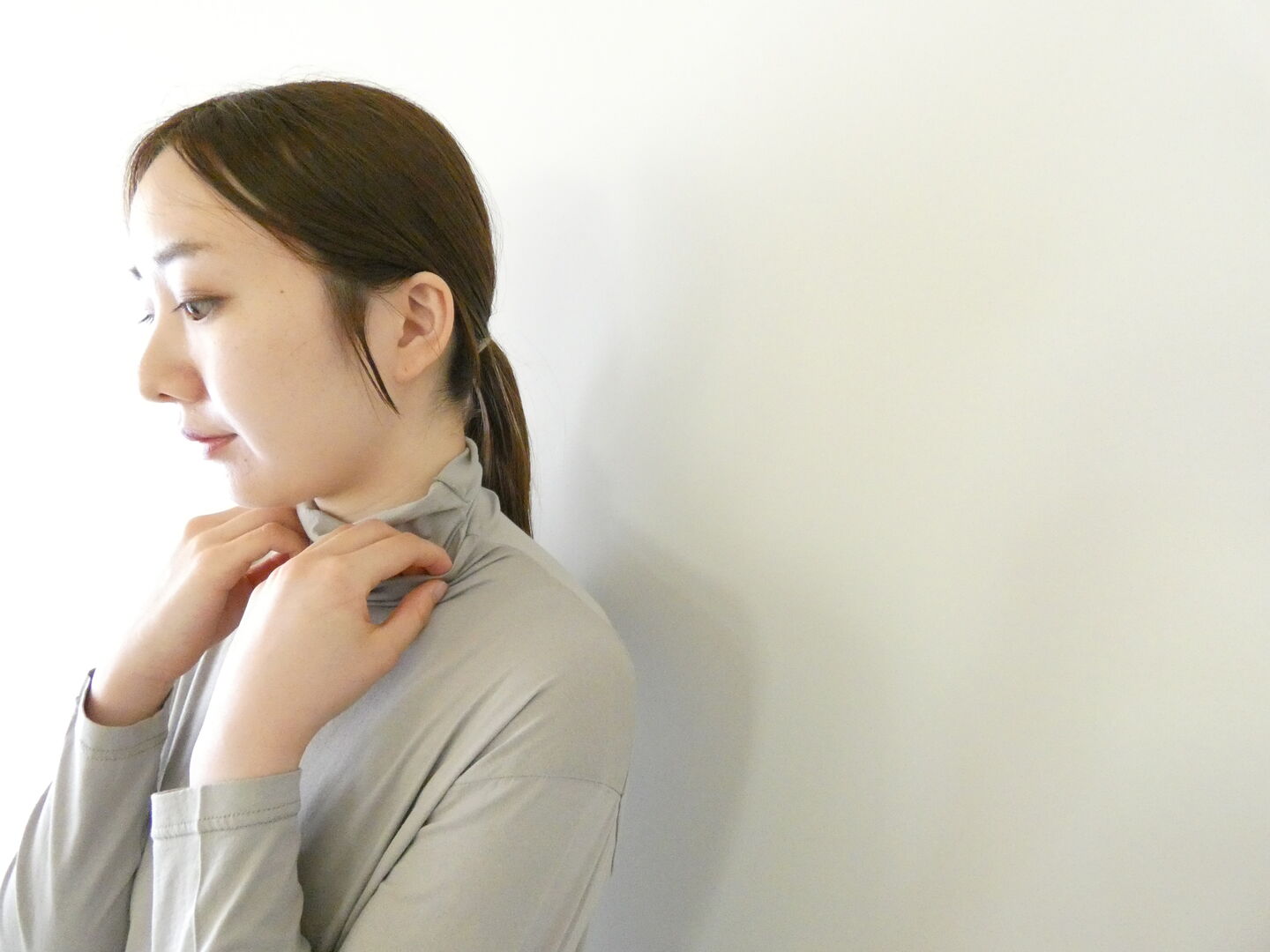 evam eva(エヴァムエヴァ) cut&sew turtleneckの商品画像2