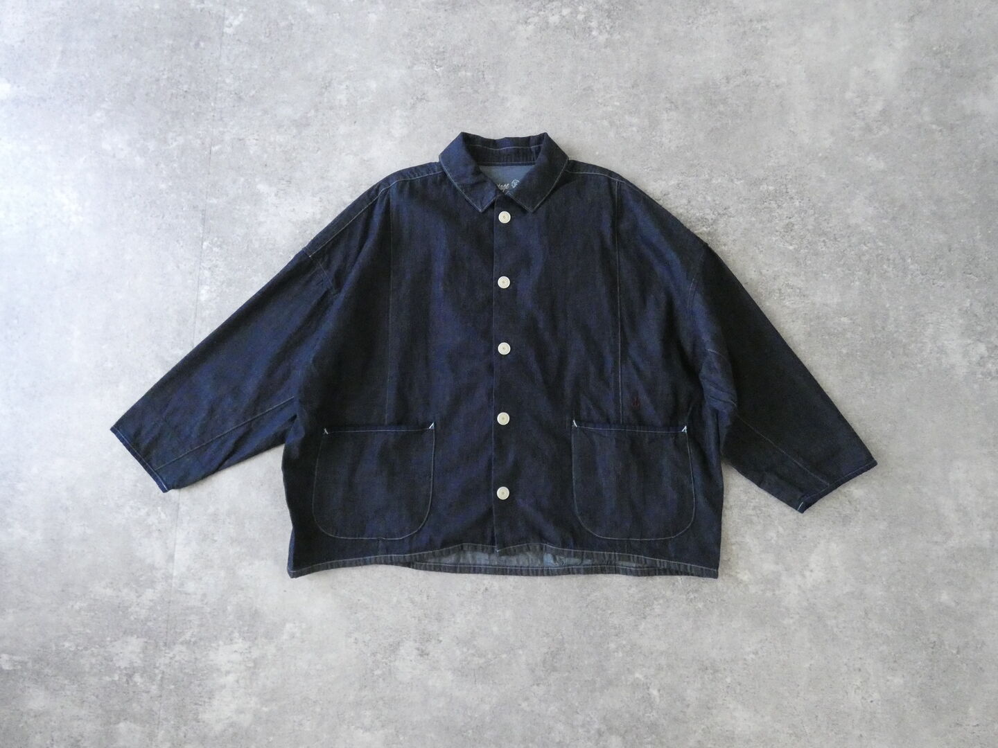 快晴堂(かいせいどう) Girl'sマルチシーズン7オンスデニム 風をはらむブルゾンの商品画像3