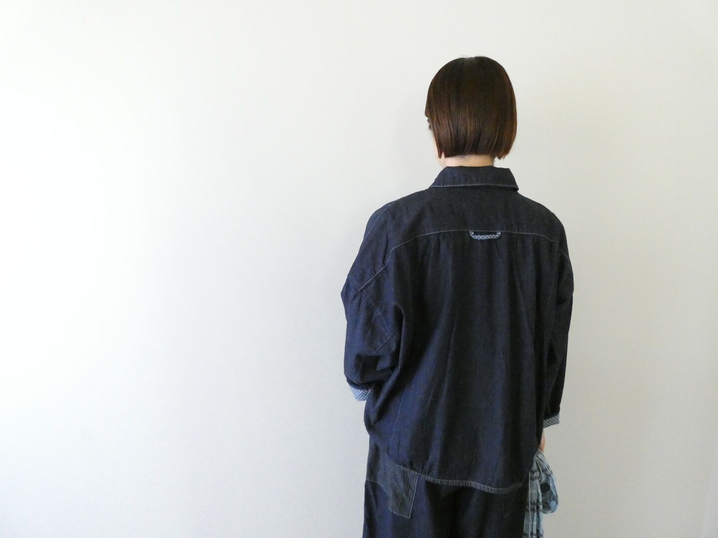 快晴堂(かいせいどう) Girl'sマルチシーズン7オンスデニム 風をはらむブルゾンの商品画像4