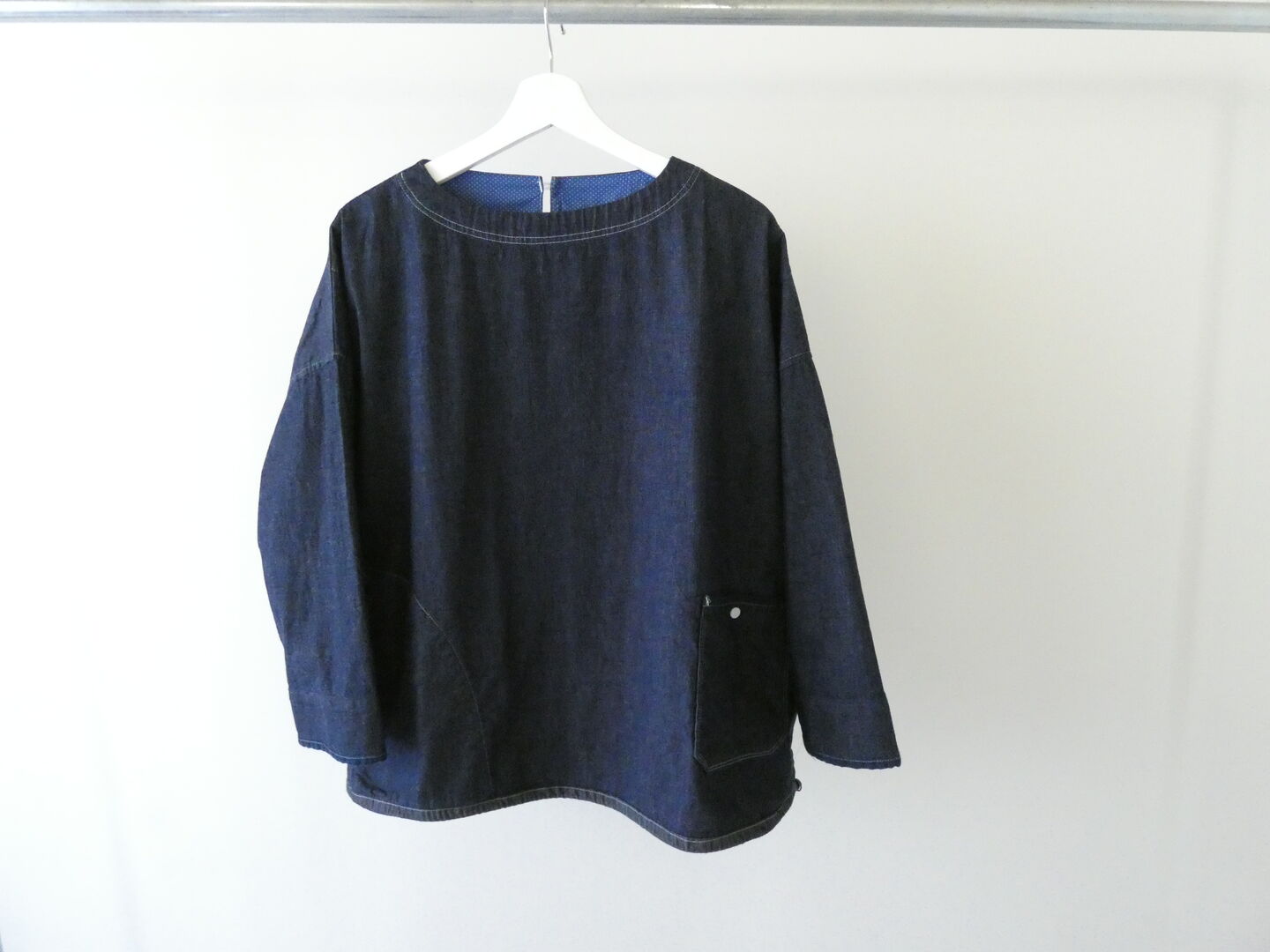 快晴堂(かいせいどう) Girl'sマルチシーズン7オンスデニム 長袖WideTシャツの商品画像11