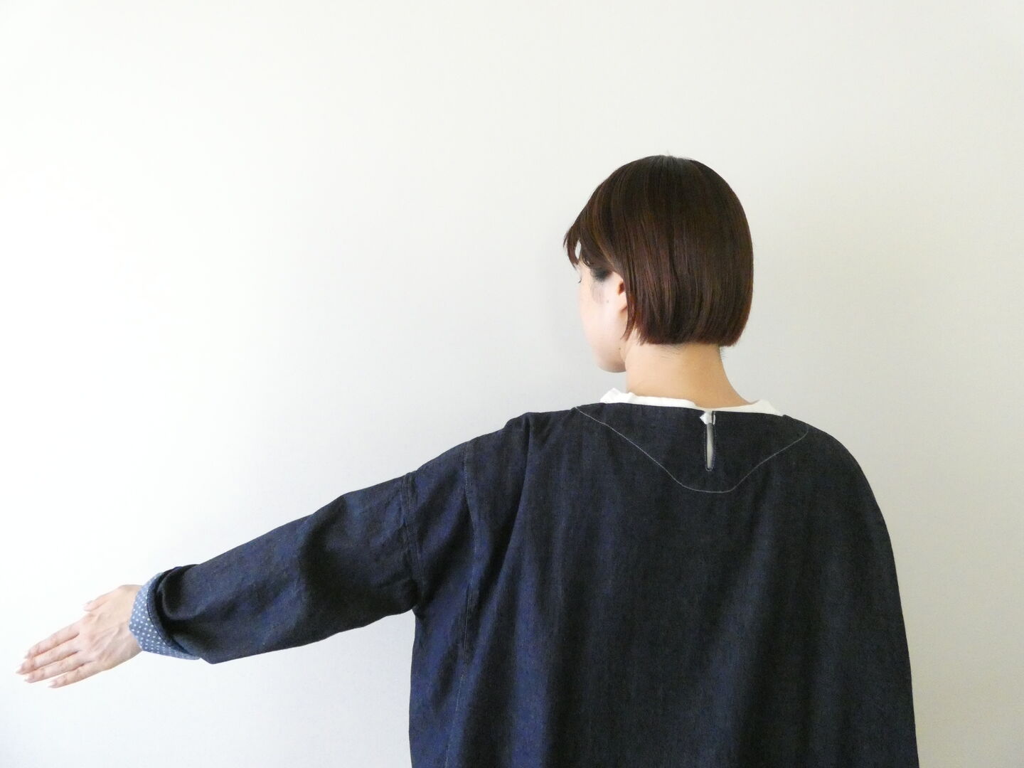 快晴堂(かいせいどう) Girl'sマルチシーズン7オンスデニム 長袖WideTシャツの商品画像9