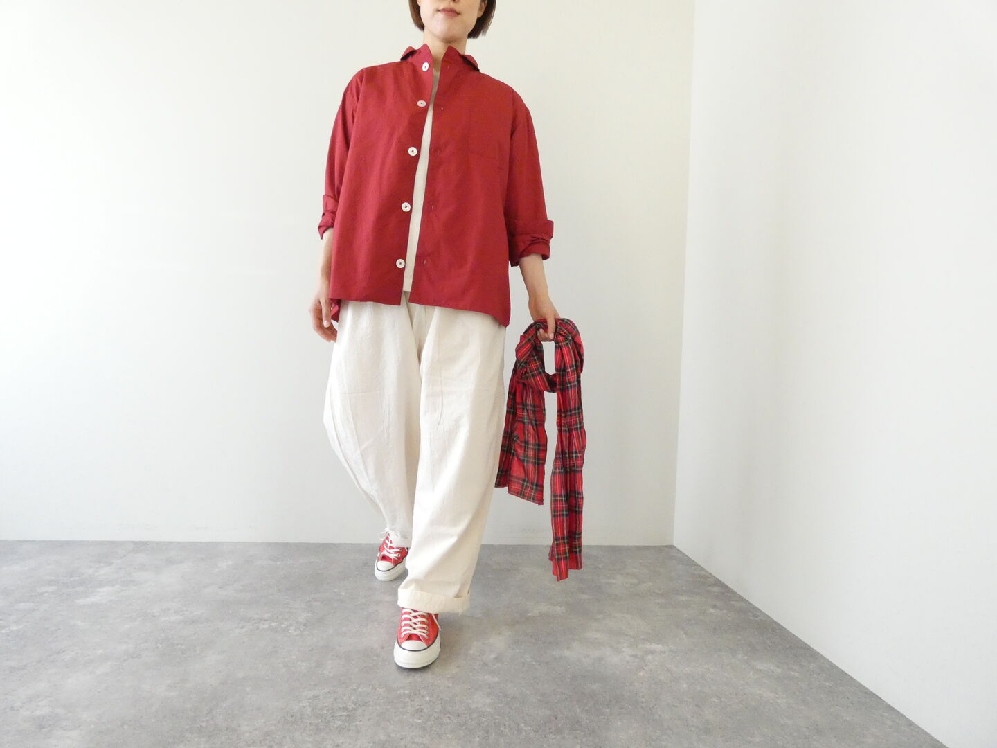 LOLO(ロロ) 丸襟スタンダードシャツの商品画像7