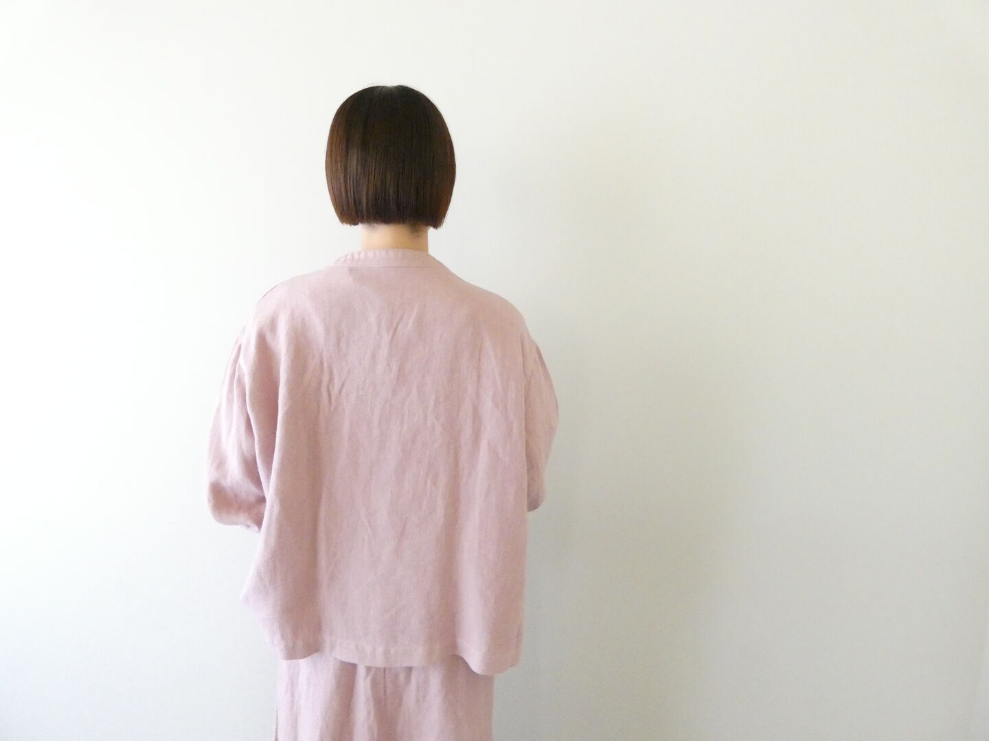 prit(プリット) 25/1フレンチリネンツイル起毛ノーカラージャケットの商品画像10