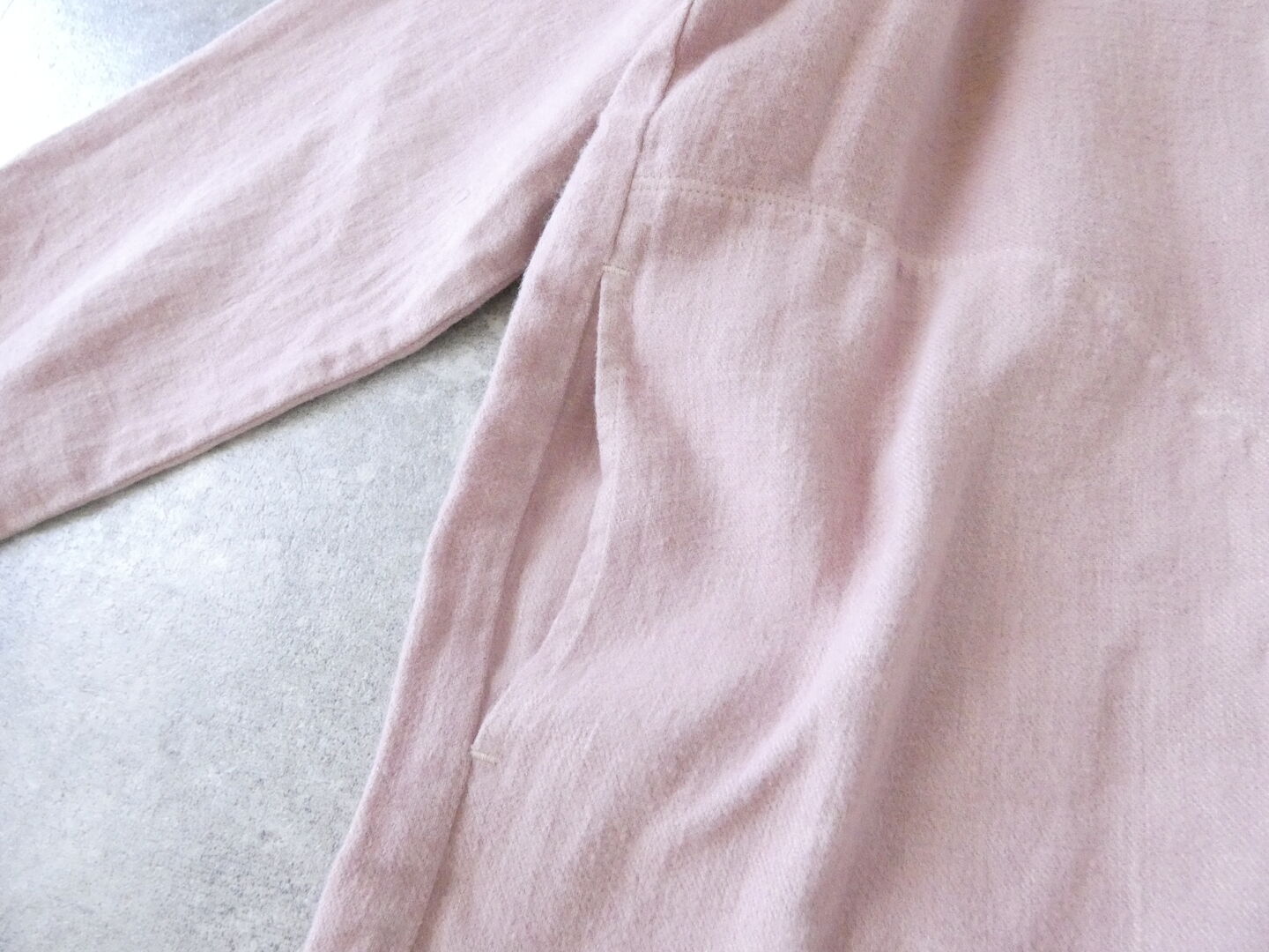 prit(プリット) 25/1フレンチリネンツイル起毛ノーカラージャケットの商品画像21