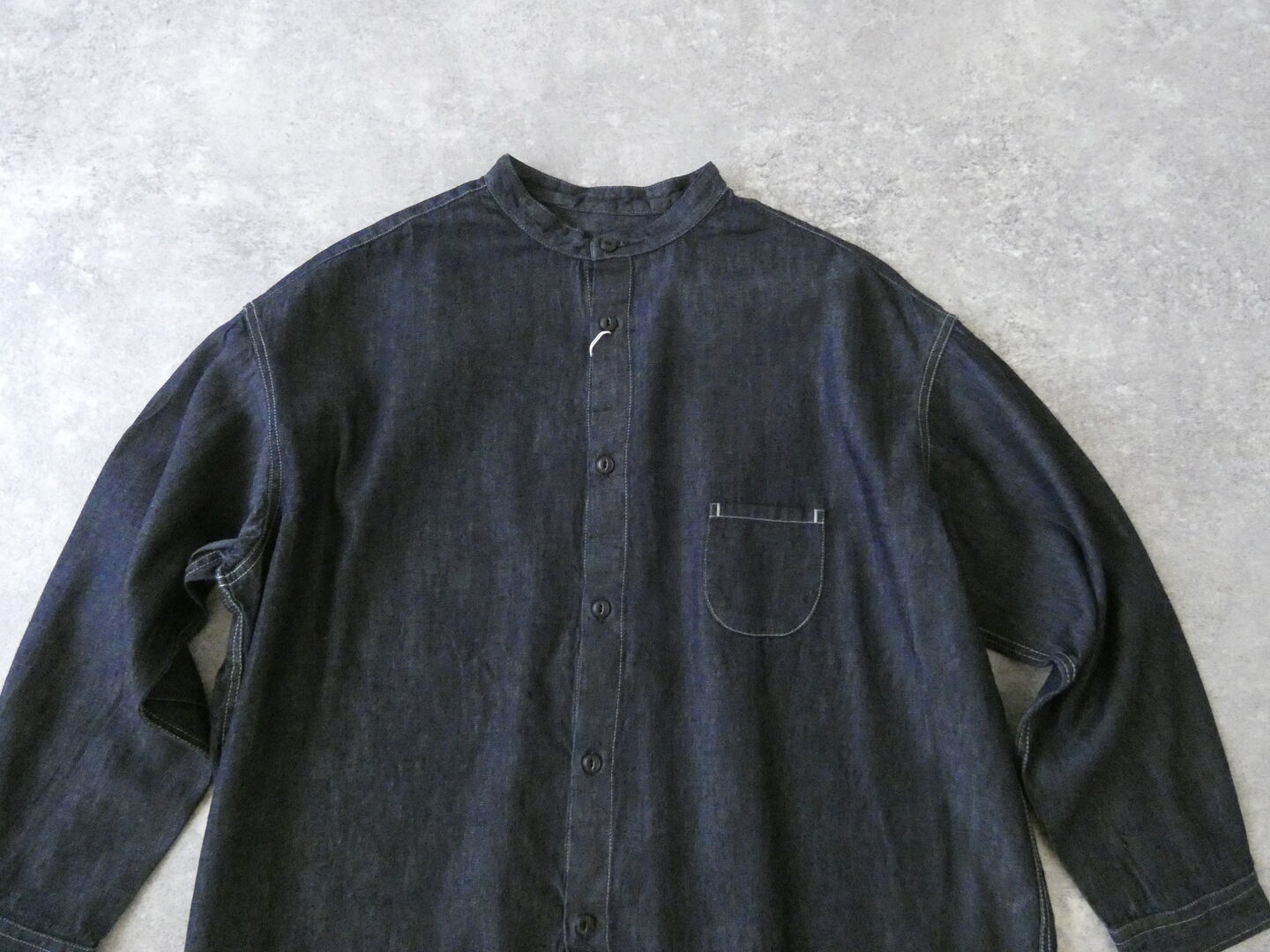 prit(プリット) 6ozデニムスタンドカラーシャツ 長袖の商品画像21