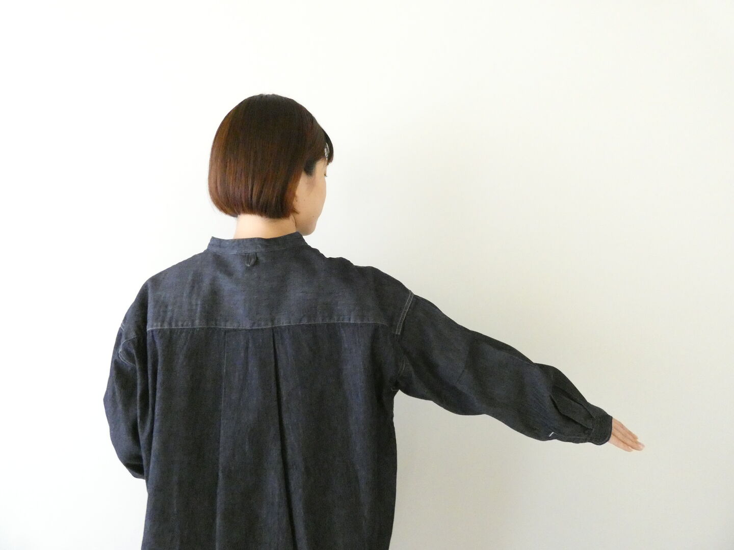 prit(プリット) 6ozデニムスタンドカラーシャツ 長袖の商品画像6