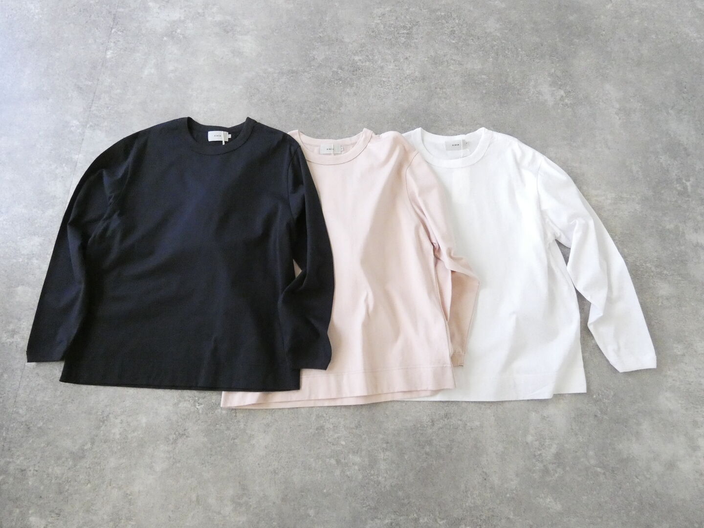RINEN(リネン) 40/2天竺クルーネックプルオーバーの商品画像2