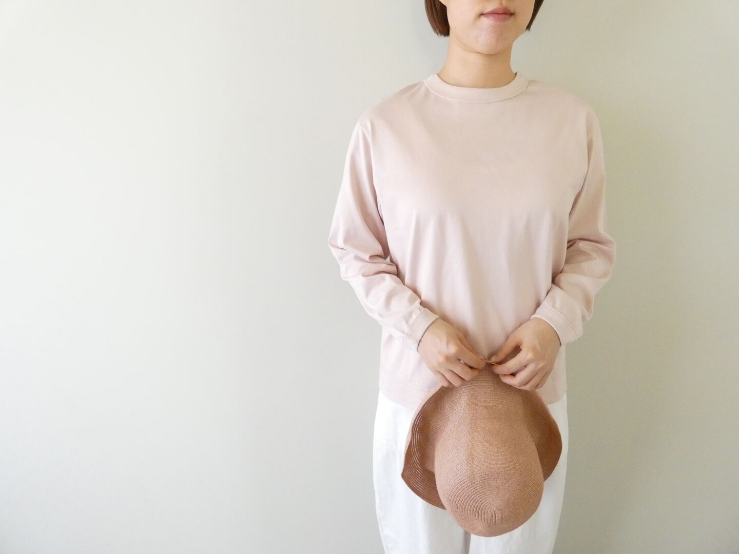 RINEN(リネン) 40/2天竺クルーネックプルオーバーの商品画像6