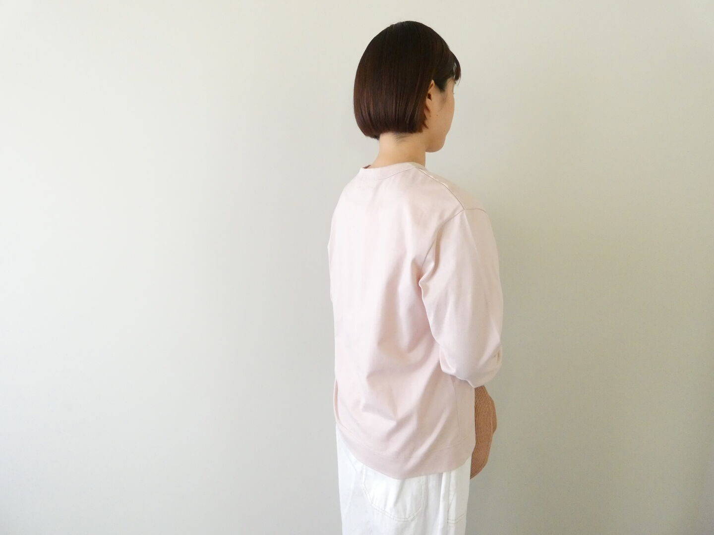 RINEN(リネン) 40/2天竺クルーネックプルオーバーの商品画像7