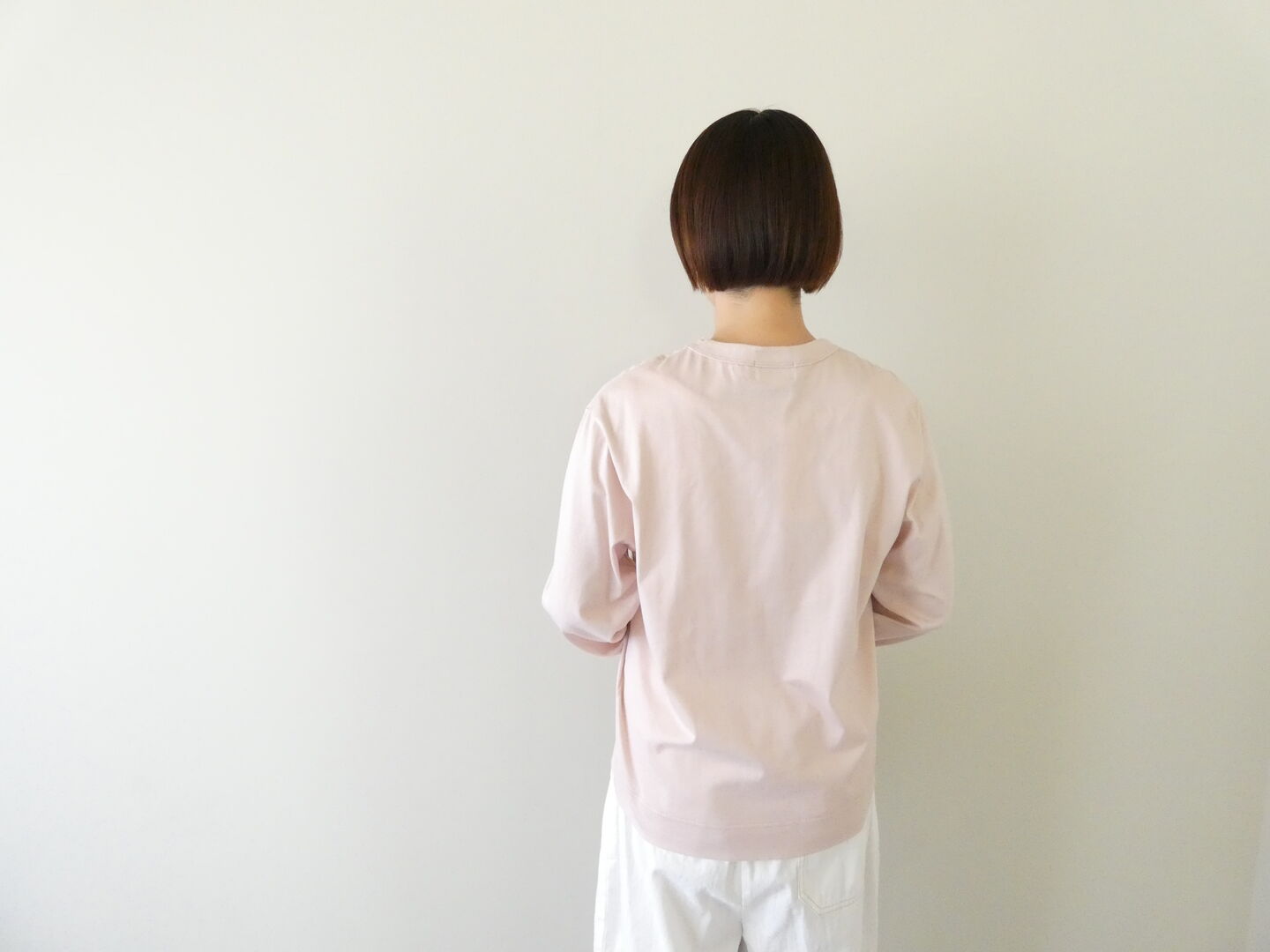 RINEN(リネン) 40/2天竺クルーネックプルオーバーの商品画像8