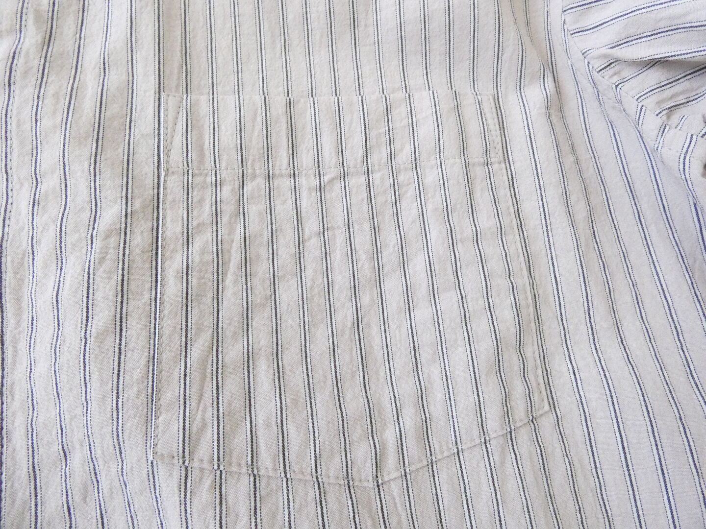 RINEN(リネン) 40/1オーガニックストライプクレリックスタンドカラーシャツの商品画像32
