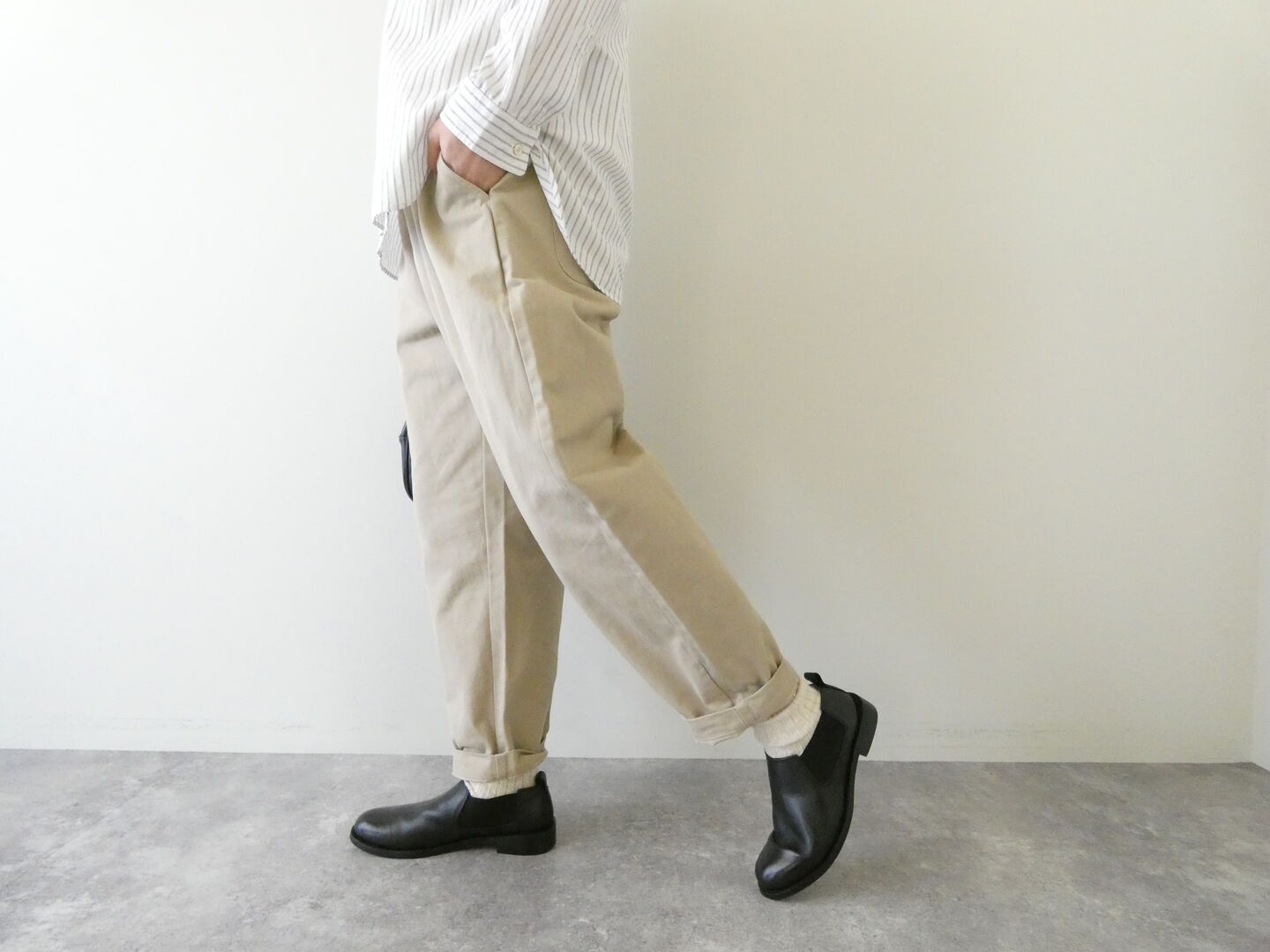 RINEN(リネン) 10/1綿ナイロンチノラクパンツの商品画像1