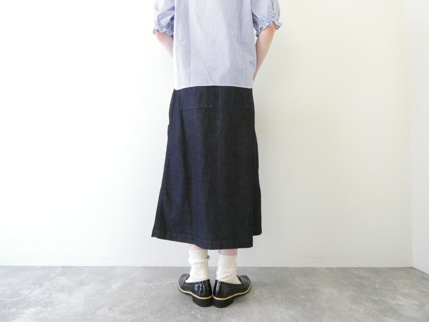 Sarahwear(サラウェア) インディゴデニムペインタースカートの商品画像10