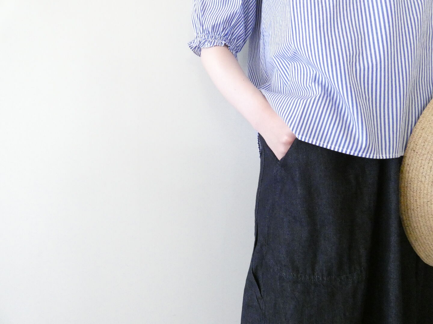 Sarahwear(サラウェア) インディゴデニムペインタースカートの商品画像5