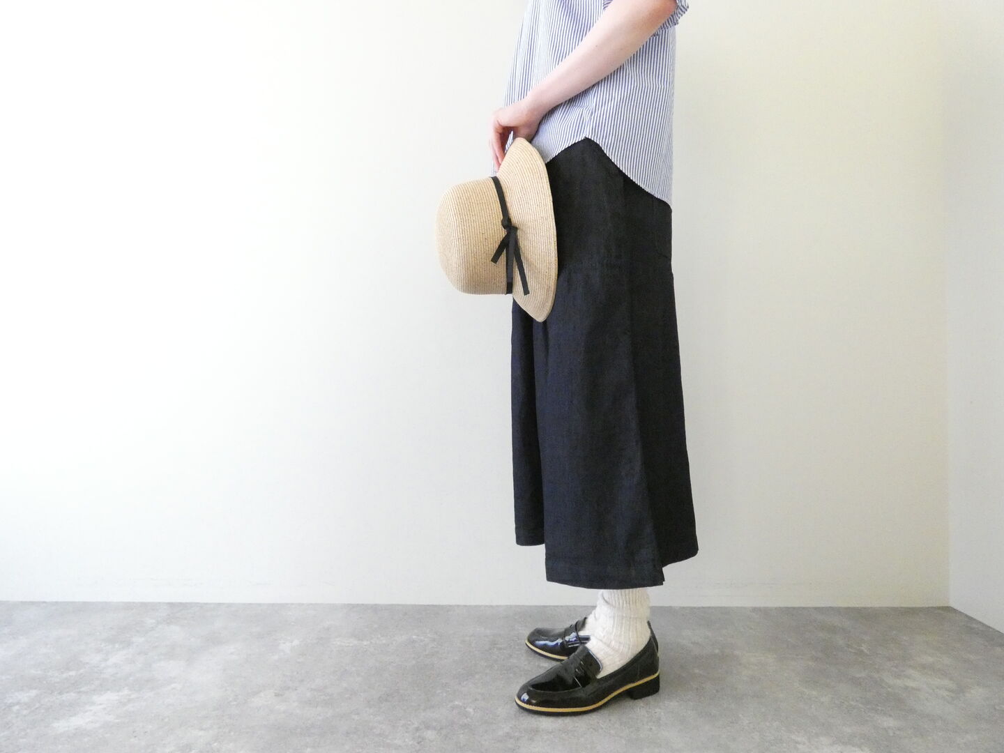 Sarahwear(サラウェア) インディゴデニムペインタースカートの商品画像9