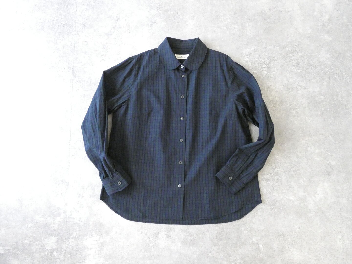 Sarahwear(サラウェア) ソフィア コットンポプリン カラーシャツ　Sophia Cotton Poplin Collar Shirtの商品画像3