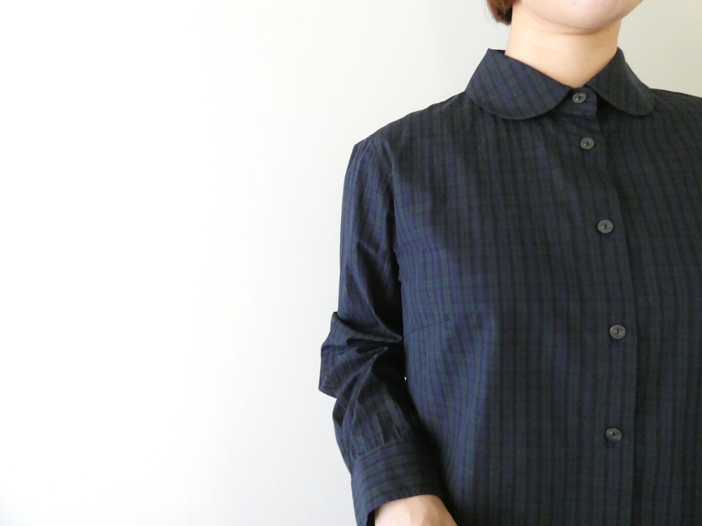Sarahwear(サラウェア) ソフィア コットンポプリン カラーシャツ　Sophia Cotton Poplin Collar Shirtの商品画像4