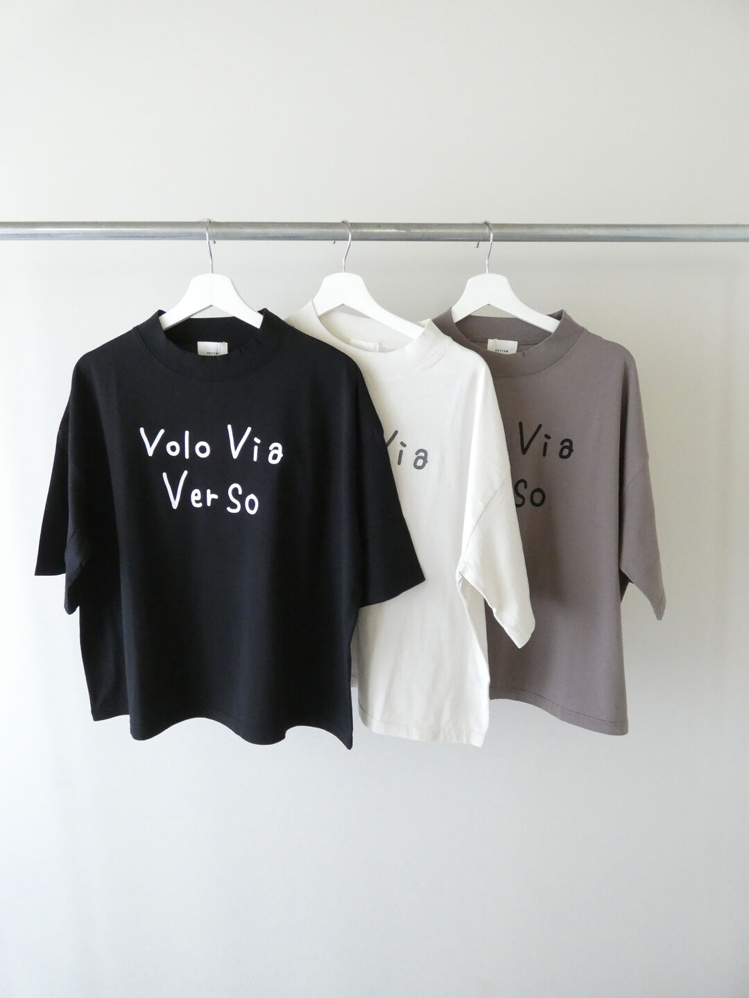 setten(セッテン) 天竺ボックスプリントTシャツ Volo Via Ver Soの商品画像10