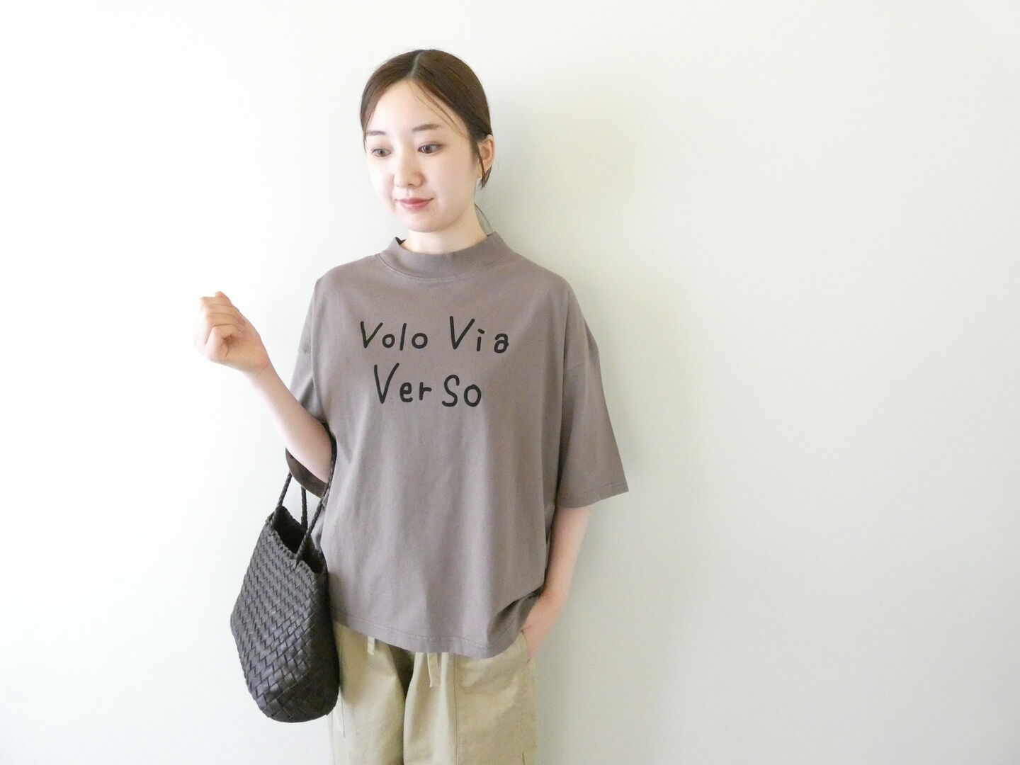 setten(セッテン) 天竺ボックスプリントTシャツ Volo Via Ver Soの商品画像3
