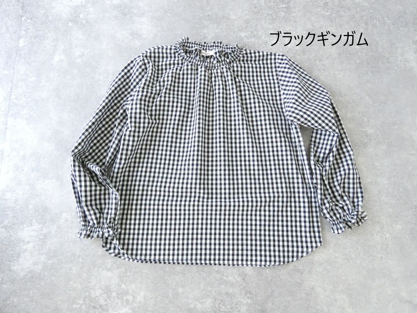 SSC 【8/10UP予約予定】ギンガムとストライプシャーリングブラウス 長袖の商品画像28